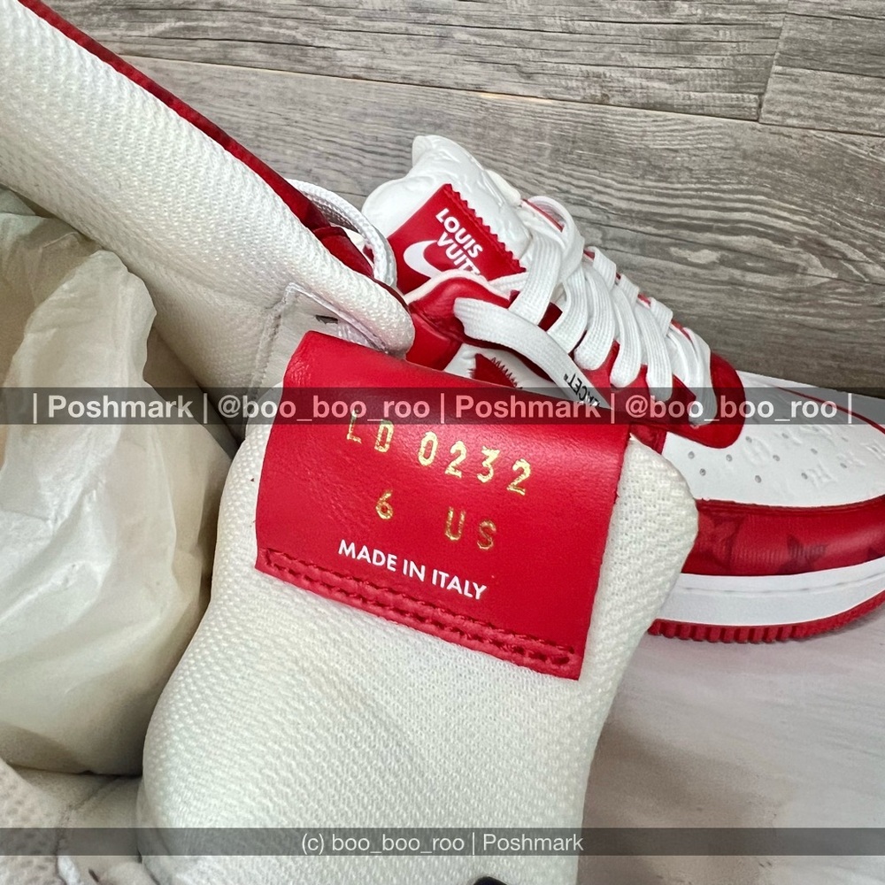 NWT 🆕 Nike Air Force 1 Louis Vuitton Low Sneakers, by Virgil Abloh, Sp/Su2022 - Picture 6 of 15